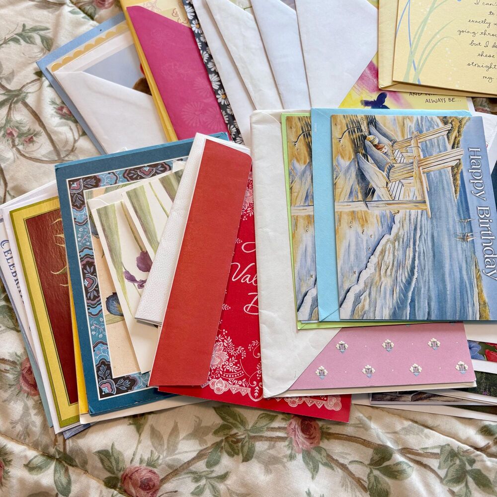 Lot of 60+ Blank Cards w/ Envelopes, Greeting Cards, Mixed Vintage Hallmark - Picture 7 of 8
